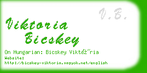 viktoria bicskey business card